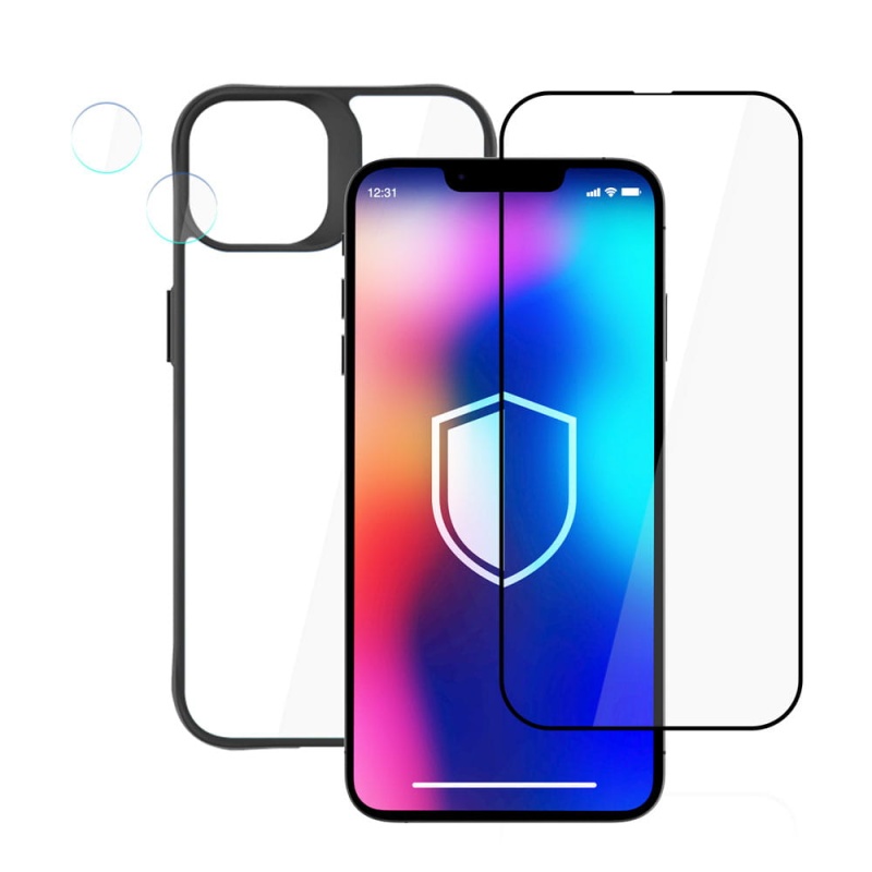 Etui + 2x szkło do Apple iPhone 13 - 3mk Comfort Set 4 in 1