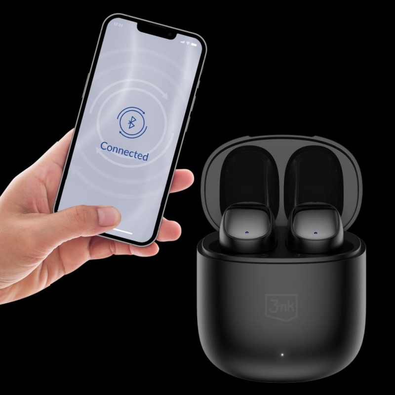 Słuchawki bezprzewodowe 3mk FlowBuds Black
