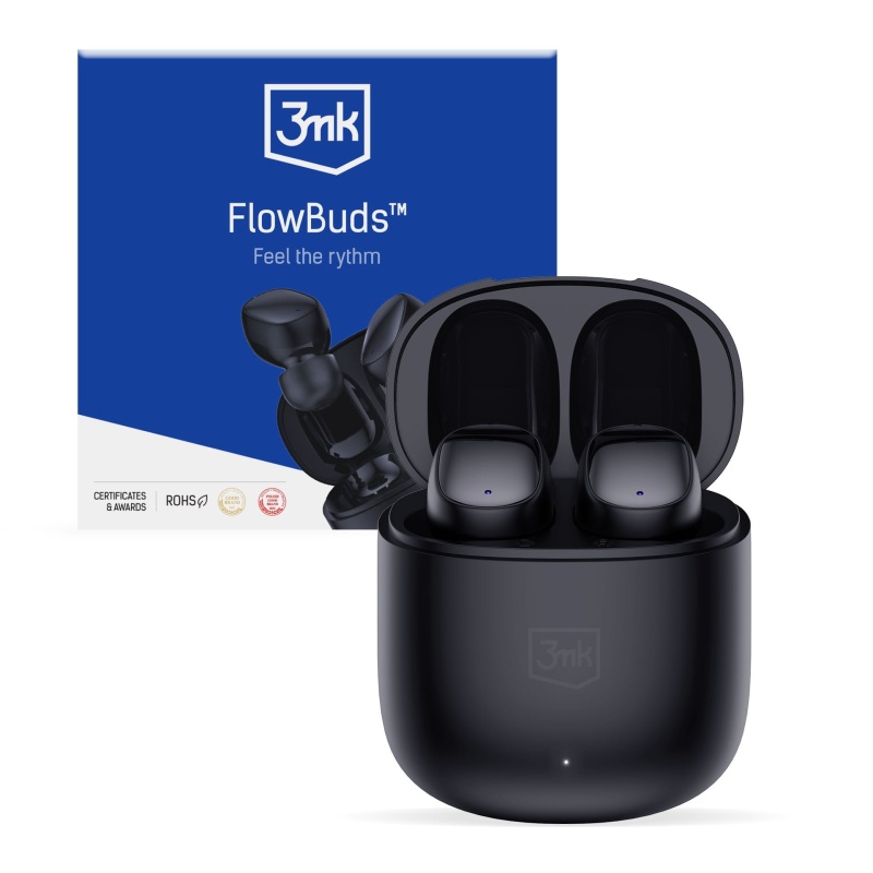 Słuchawki bezprzewodowe 3mk FlowBuds Black