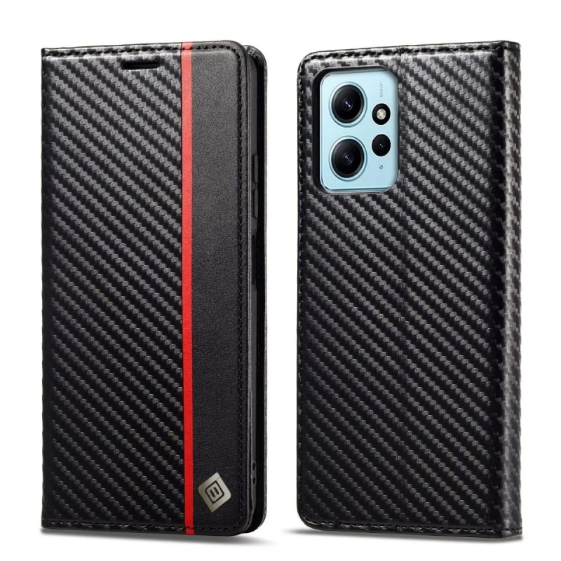 Etui Carbon Fiber Wallet do Xiaomi Redmi Note 12 Pro