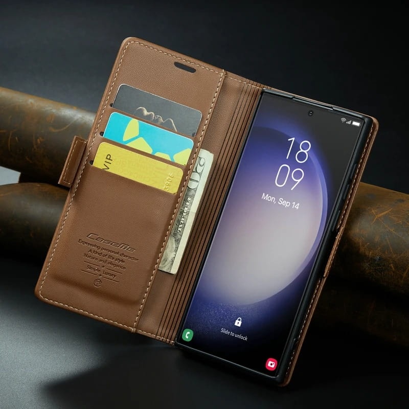 Etui CaseMe Leather do Samsung Galaxy S23 Plus
