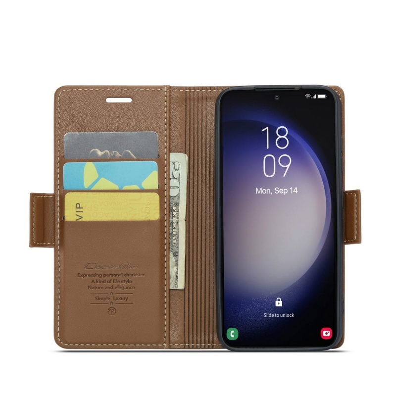 Etui CaseMe Leather do Samsung Galaxy S23 Plus