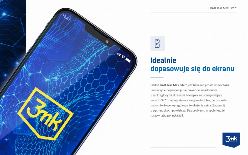 zkło 3mk HardGlass Max Lite do Samsung Galaxy M34 5G