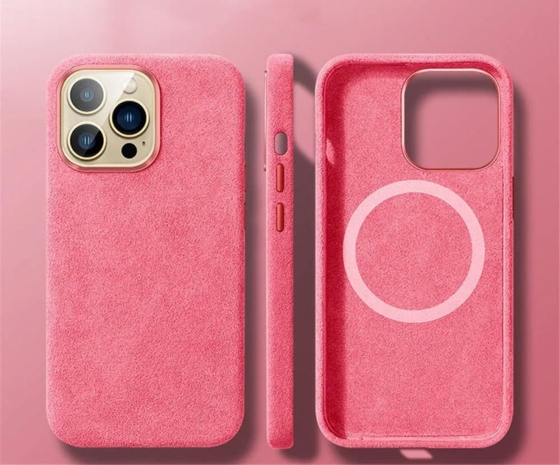 Etui Alcantare Mag Safe do Apple iPhone 13