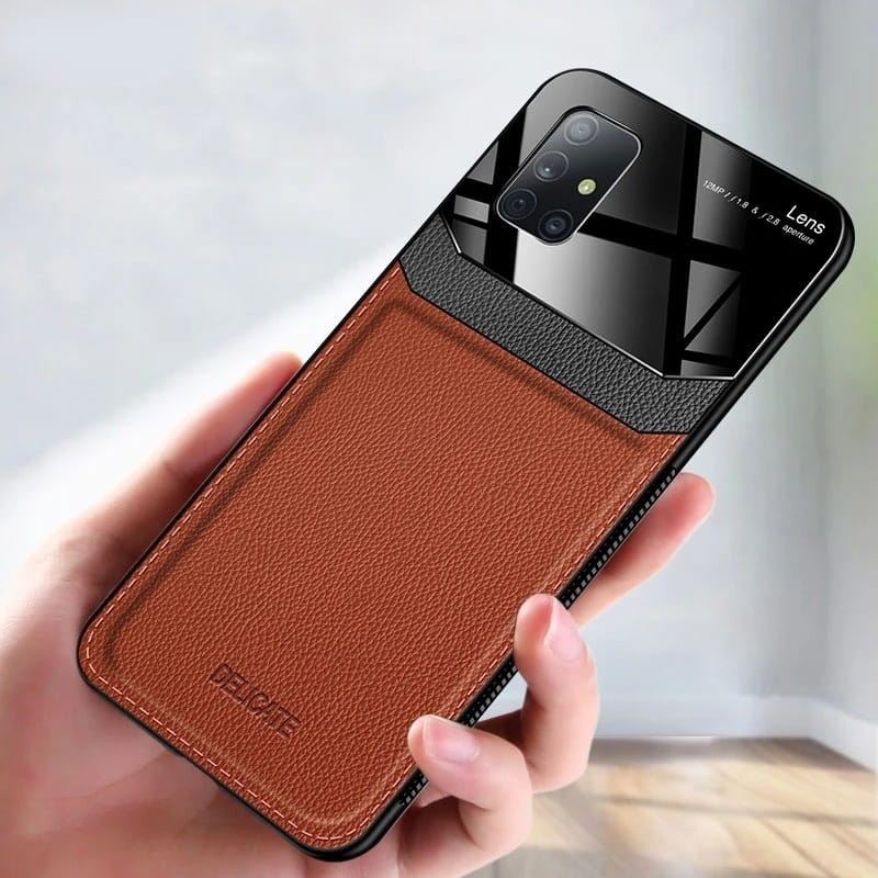 Etui Leather Glass do Samsung Galaxy A51 - 4 kolory