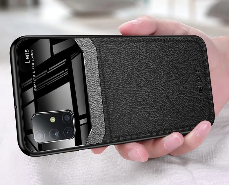 Etui Leather Glass do Samsung Galaxy A51 - 2 kolory