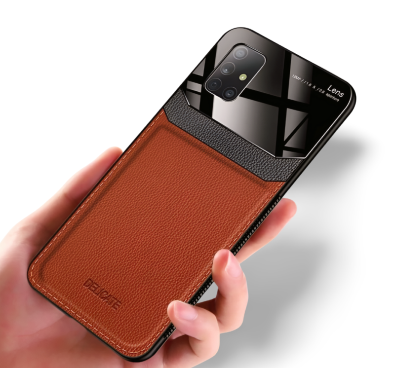 Etui Leather Glass do Samsung Galaxy A51