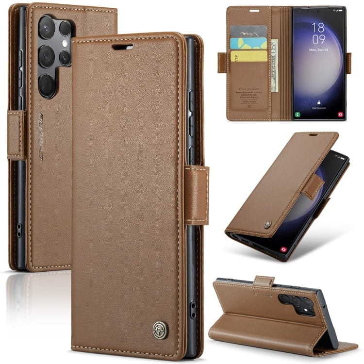 Etui CaseMe Leather do Samsung Galaxy S23 Ultra - 3 kolory