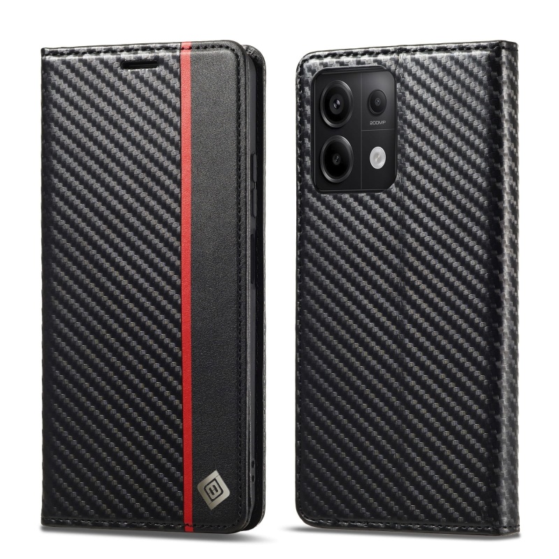 Etui Carbon Fiber Wallet do Xiaomi Redmi Note 13 5G
