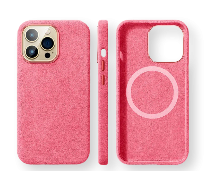 Etui Alcantare Mag Safe do Apple iPhone 13