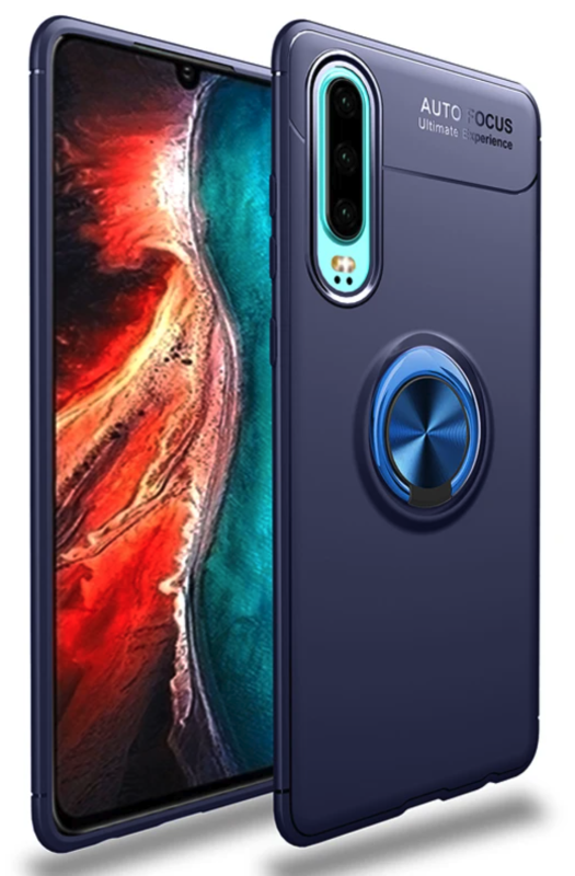 Etui Ring Slim do Huawei P30 Lite - Niebieski