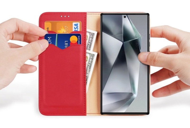 Etui ze skóry naturalnej Dux Hivo do Samsung Galaxy S24+ Plus