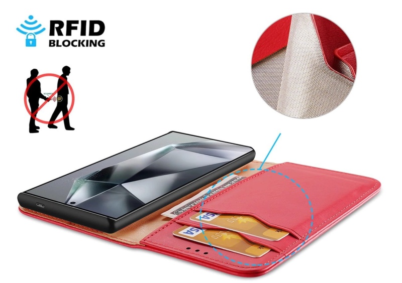 Etui ze skóry naturalnej Dux Hivo do Samsung Galaxy S24+ Plus