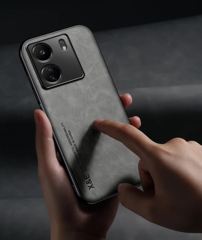 Etui X&E Leather Magnetic do Xiaomi Redmi 13C - Zielony