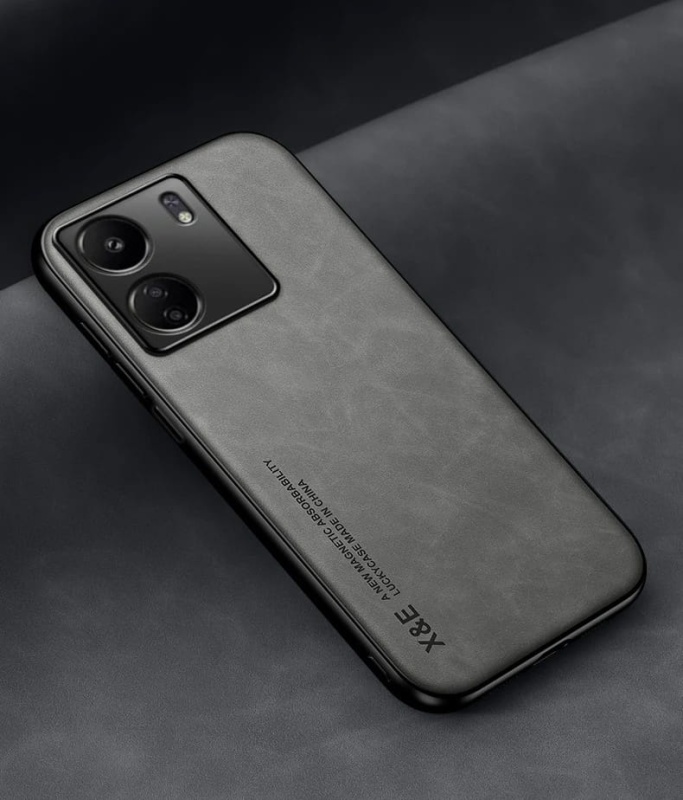 Etui X&E Leather Magnetic do Xiaomi Redmi 13C - Zielony