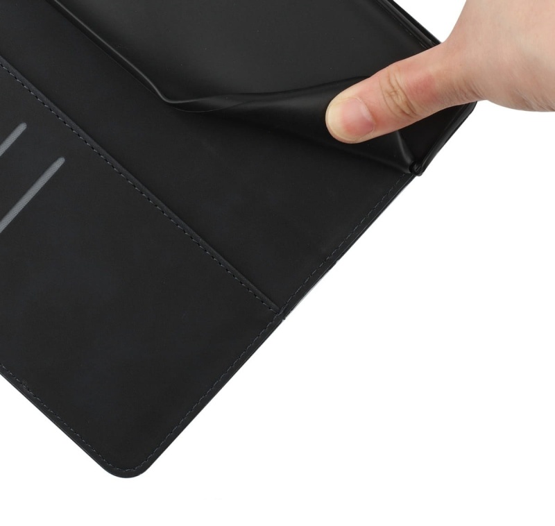 Etui - Futerał Silky Wallet do Motorola Moto G72 - Czarny