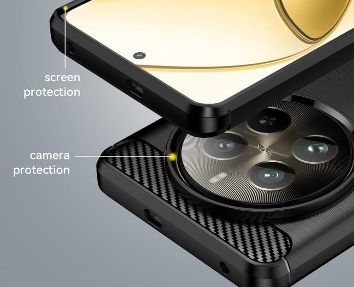 Etui pancerne Rug Carbon Case do Realme 12 Pro 5G