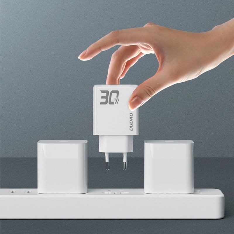 Ładowarka sieciowa Dudao A30EU - 2x USB - PD 30W GaN