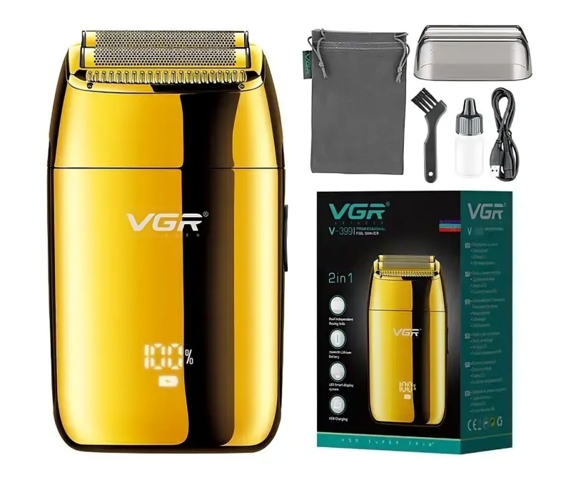 Golarka męska VGR V-399 Gold Edition - 2in1 - LCD - Barber Edition