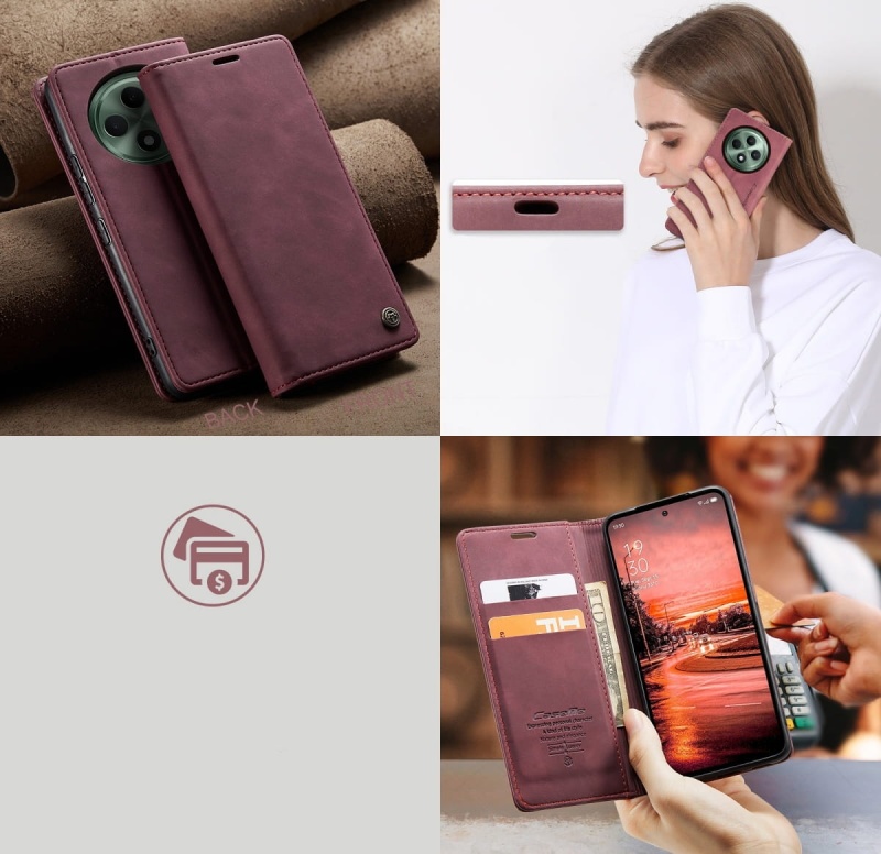 Etui z klapką CaseMe Premium do Oppo Reno 12F / FS 5G