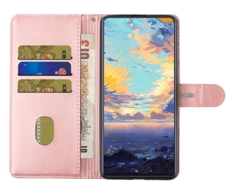 Etui BC Wallet do Motorola E20 / E30 / E40 - Różowy