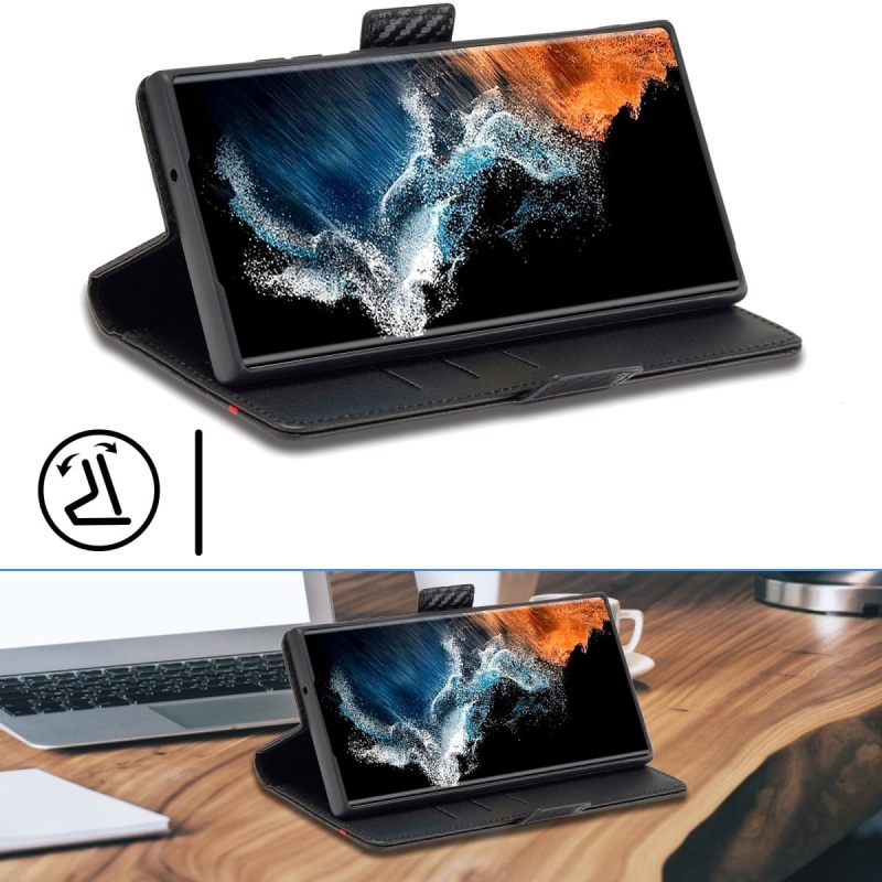 Etui Carbon Fiber Wallet do Samsung Galaxy S25 Ultra