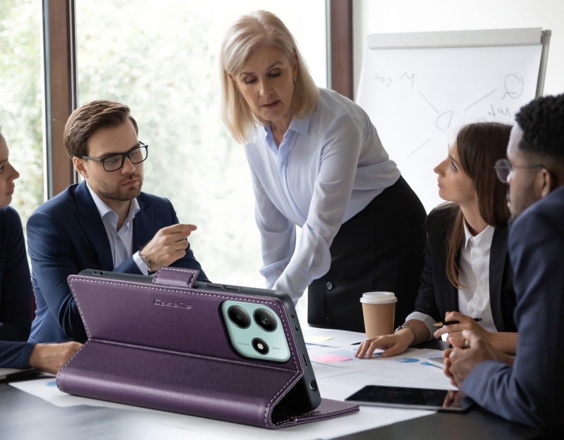 Etui CaseMe Leather do Xiaomi Redmi Note 14 5G