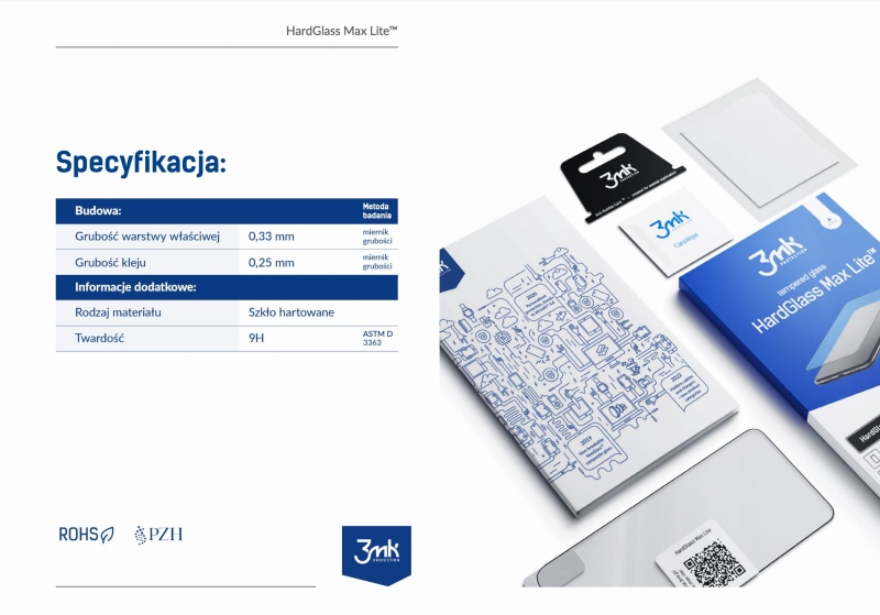 Szkło 3mk Hard Glass Lite do Xiaomi Redmi Note 14 Pro 5G