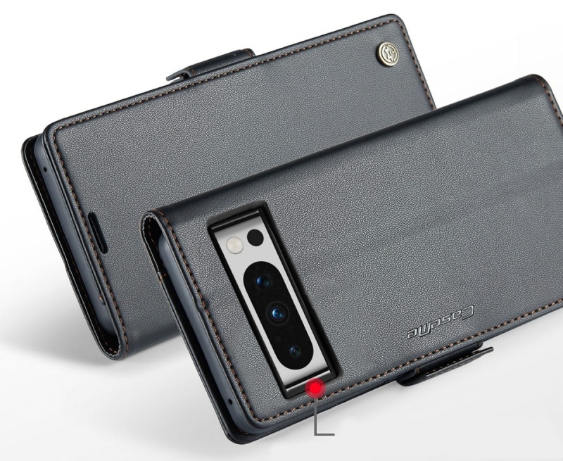 Etui Premium CaseMe Leather do Google Pixel 8 Pro - Czarny