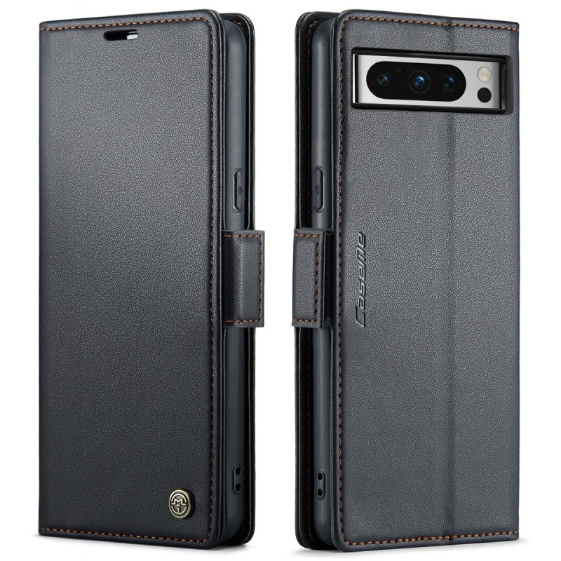 Etui Premium CaseMe Leather do Google Pixel 8 Pro - Czarny