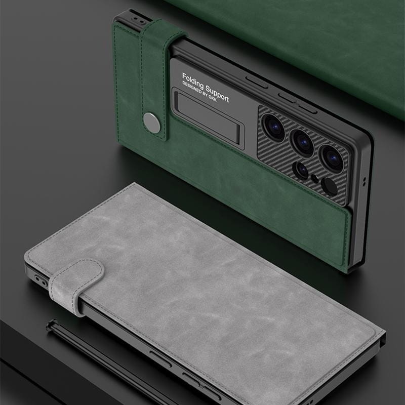 Etui z klapką GKK Flip Wallet do Samsung Galaxy S25 Ultra