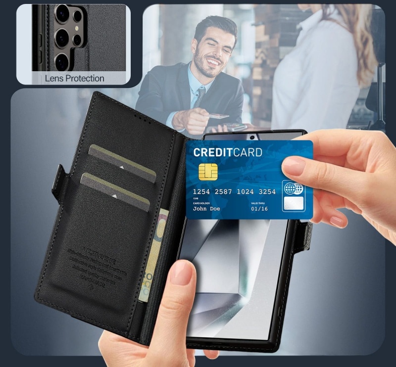 Etui portfelowe LC.IMEEKE do Samsung Galaxy S24 Ultra