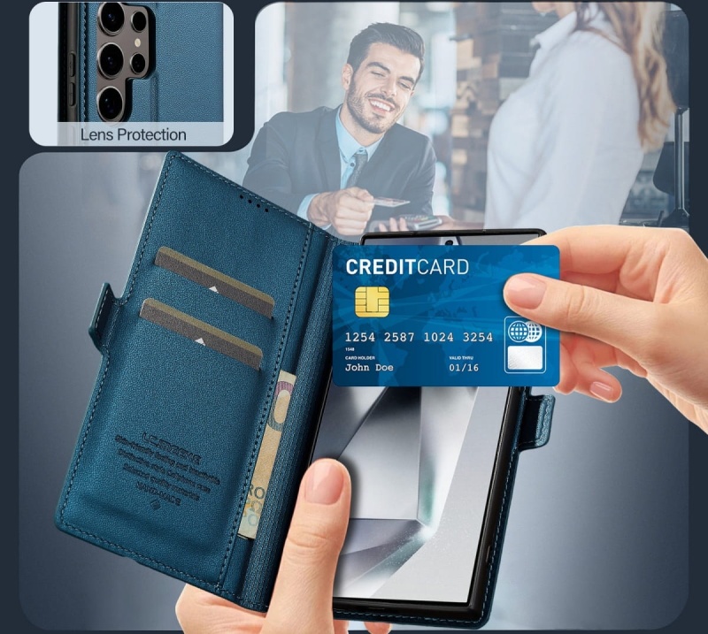 Etui portfelowe LC.IMEEKE do Samsung Galaxy S25 Ultra