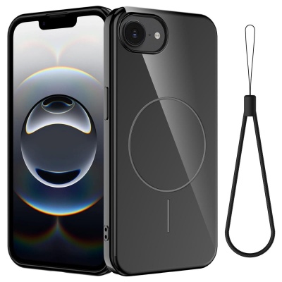 Etui Glossy Mag Safe do Apple iPhone 16e - Czarny