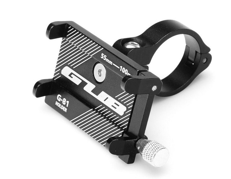 Uchwyt aluminiowy na kierownicę GUB G81 - Czarny
