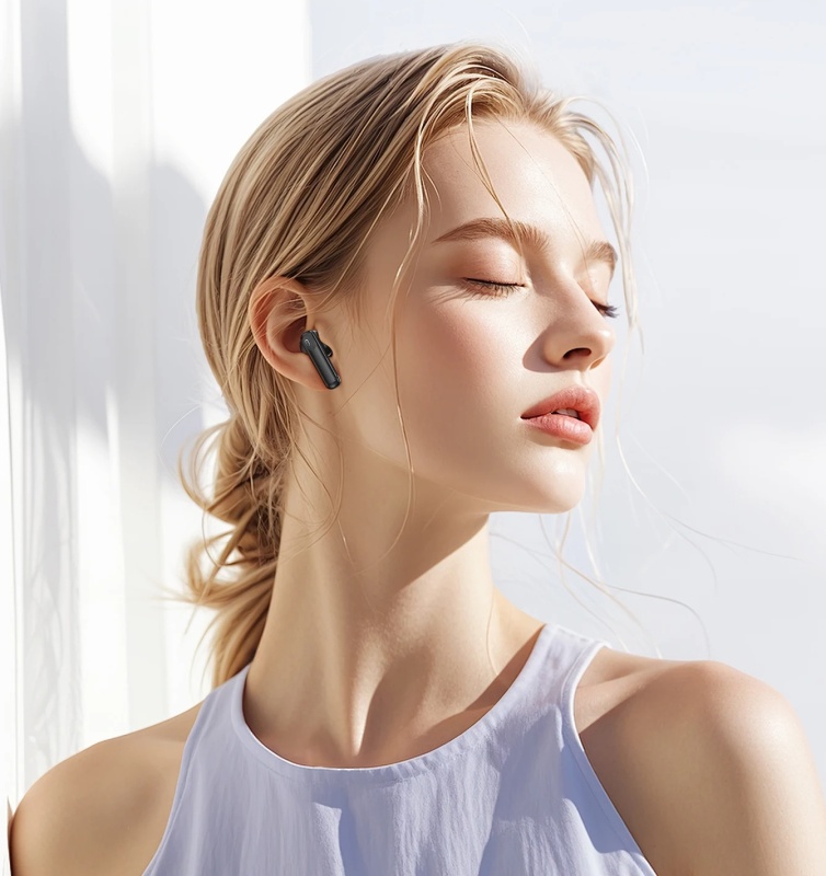 Słuchawki bezprzewodowe Hoco EQ21 z ekranem LCD + ANC ENC