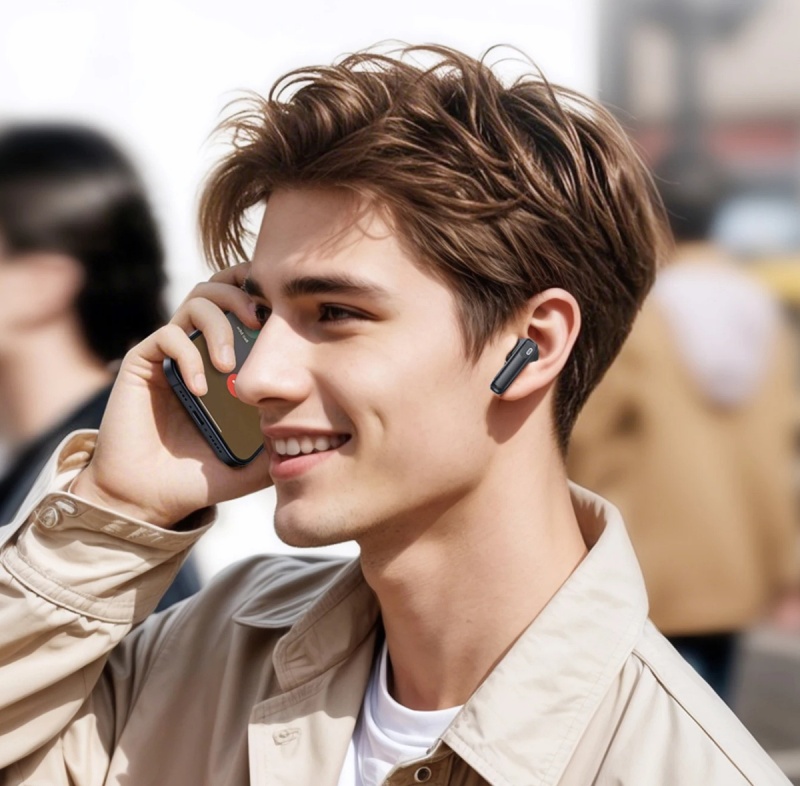 Słuchawki bezprzewodowe douszne Hoco z ekranem TWS ANC ENC EQ21