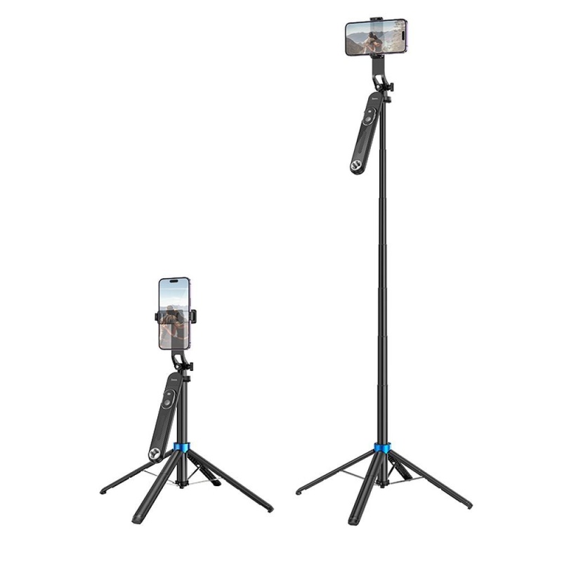Selfie stick / statyw 1,75m Hoco K22 tripod z pilotem bezprzewodowym