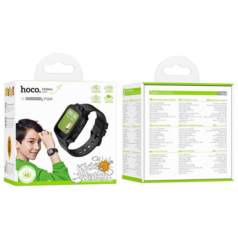 Smartwatch dla dzieci Hoco Y104 1,69" 4G GPS z funkcją rozmów