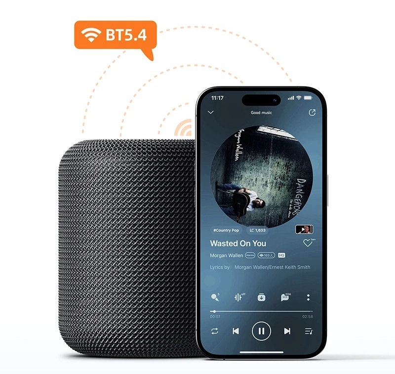 Głośnik przenośny Hoco HC30 - LED - 1800 mAh - BT 5.4