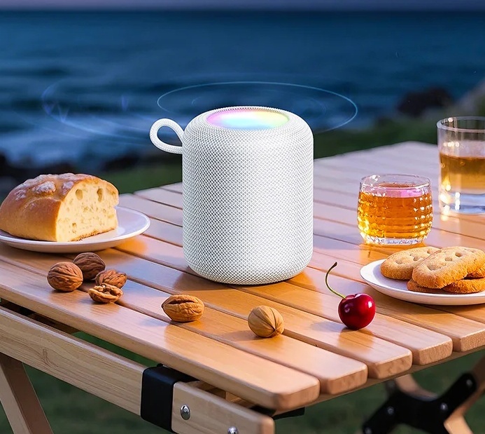 Głośnik przenośny Hoco HC30 - LED - 1800 mAh - BT 5.4 - Szary