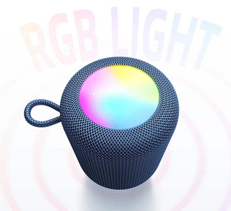 Głośnik przenośny Hoco HC30 - LED - 1800 mAh - BT 5.4 - Szary