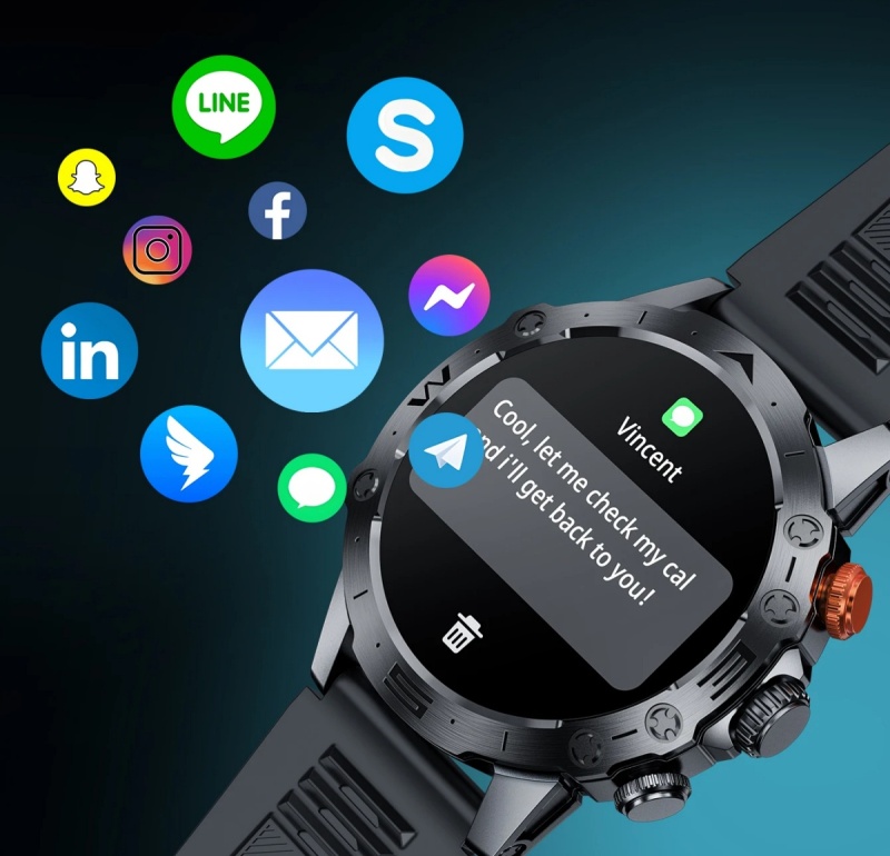 Smartwatch Hoco Y20 1,53" IP68 z funkcją rozmowy