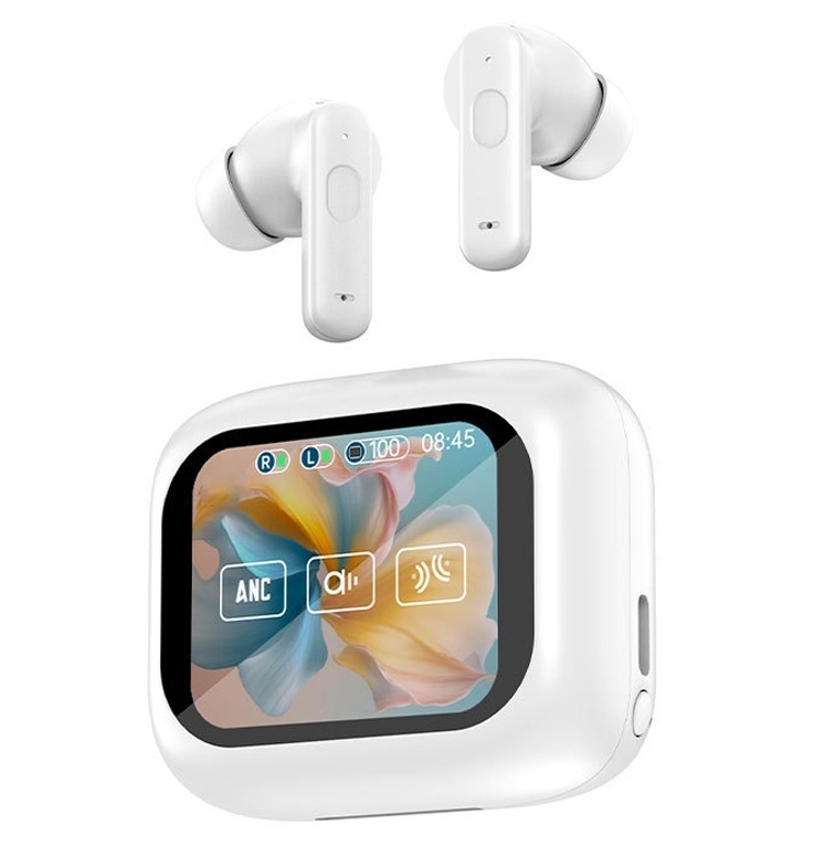 Słuchawki bezprzewodowe ANC LY30 z dotykowym ekranem LCD