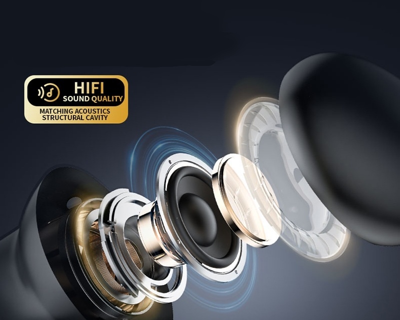 Słuchawki bezprzewodowe ANC LY30 z dotykowym ekranem LCD