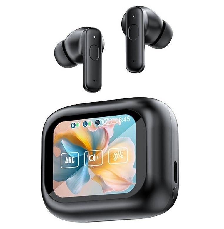 Słuchawki bezprzewodowe ANC LY30 z dotykowym ekranem LCD