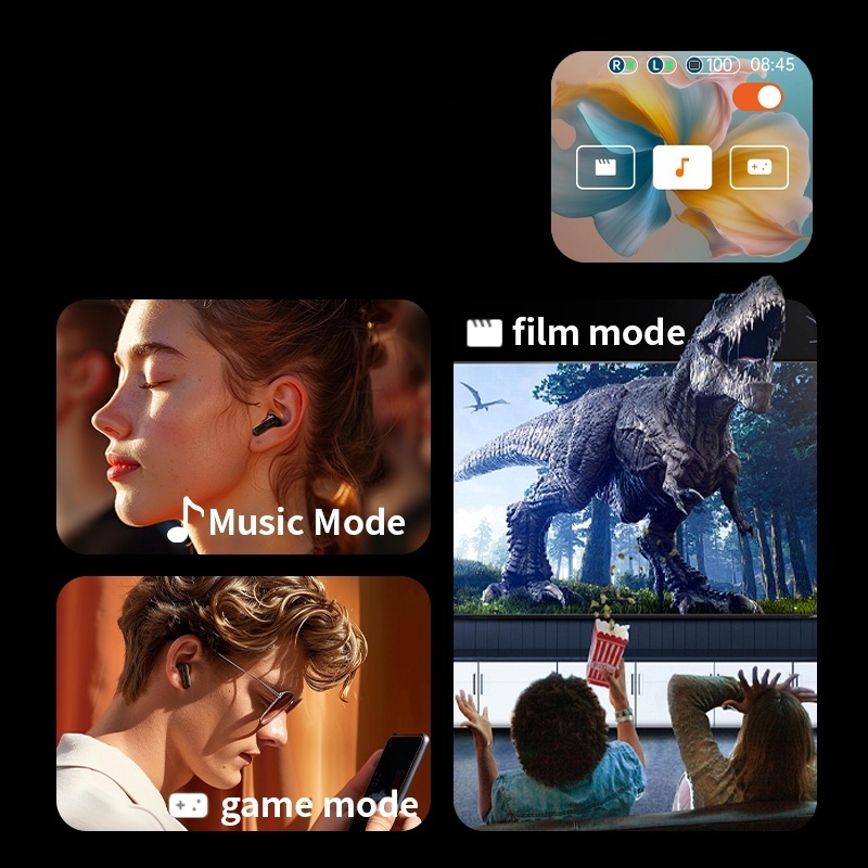 Słuchawki bezprzewodowe ANC LY30 z dotykowym ekranem LCD