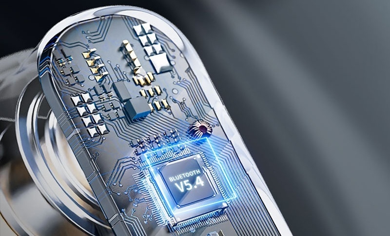 Słuchawki bezprzewodowe ANC LX-10 z dotykowym ekranem + ANC ENC - Fioletowe