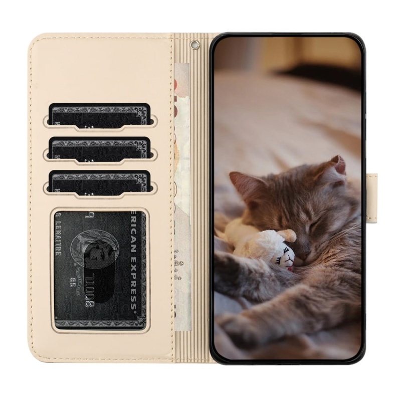 Etui / futerał Beige Cat do Samsung Galaxy A17 5G