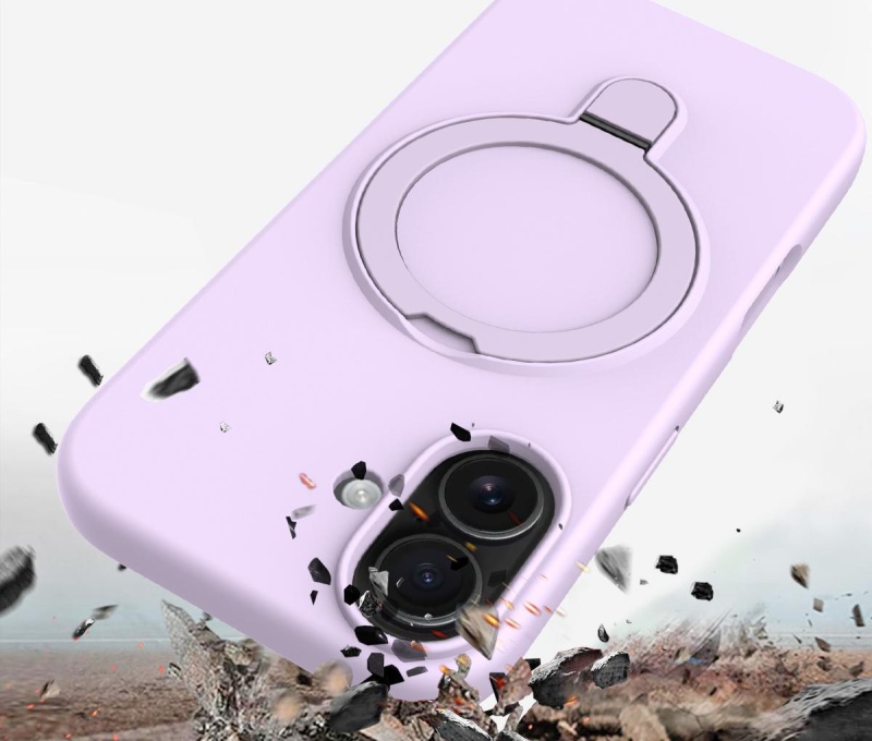 Etui Magnetic Ring Mag Safe do Apple iPhone 17 - Fioletowy